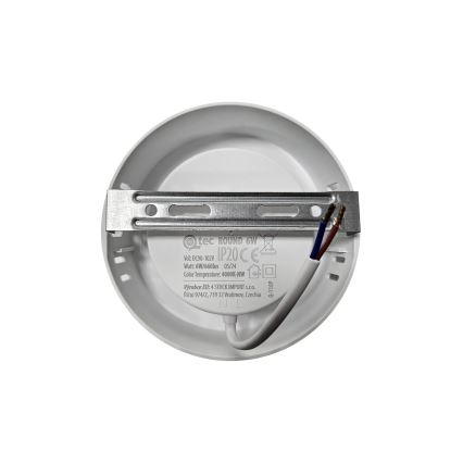 LED Plafon ROUND LED/6W/230V 4000K śr. 12,1 cm biały