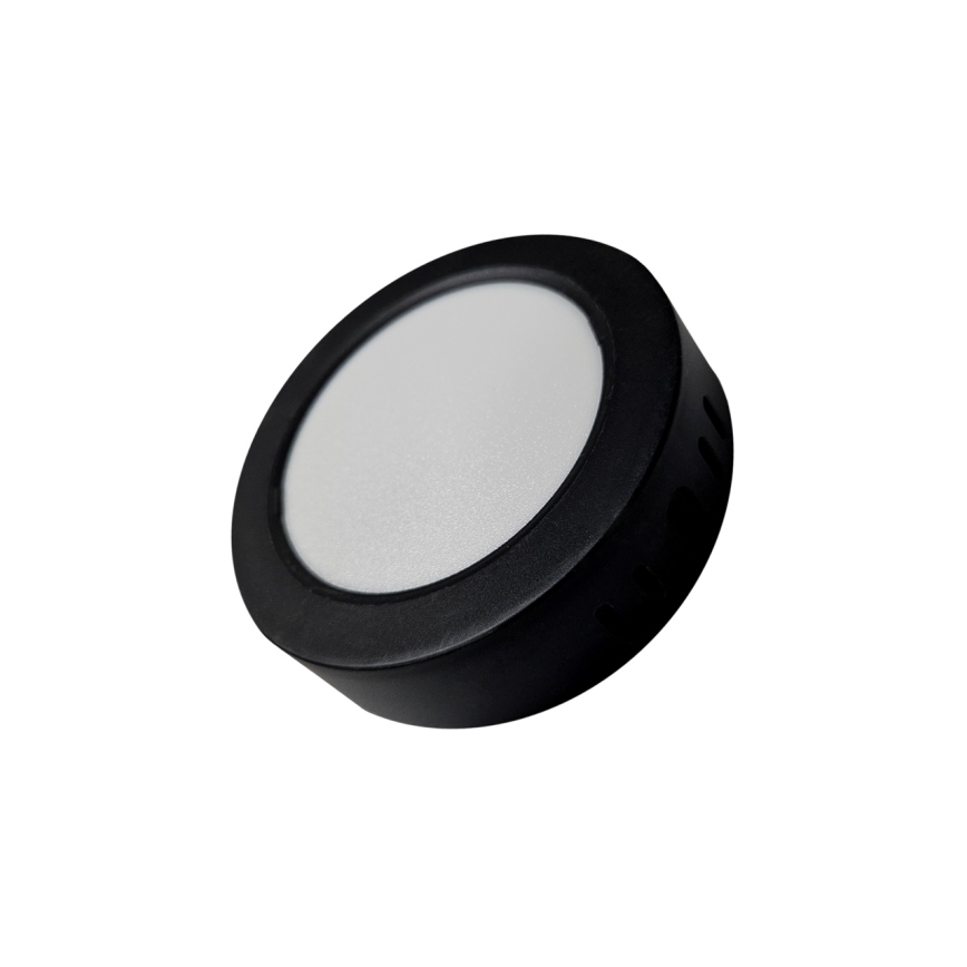 LED Plafon ROUND LED/6W/230V 4000K śr. 12,1 cm czarny