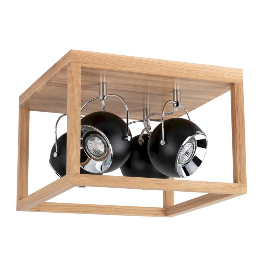 LED Plafon ROY 4xGU10/5W/230V dąb matowy