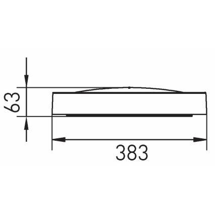 LED Plafon SAMER LED/24W/230V 4000K