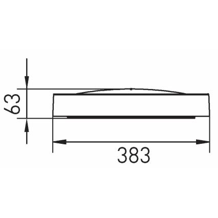 LED Plafon SAMER LED/24W/230V 4000K