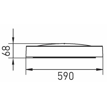 LED Plafon SAMER LED/40W/230V 4000K