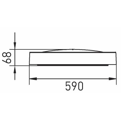 LED Plafon SAMER LED/40W/230V 4000K