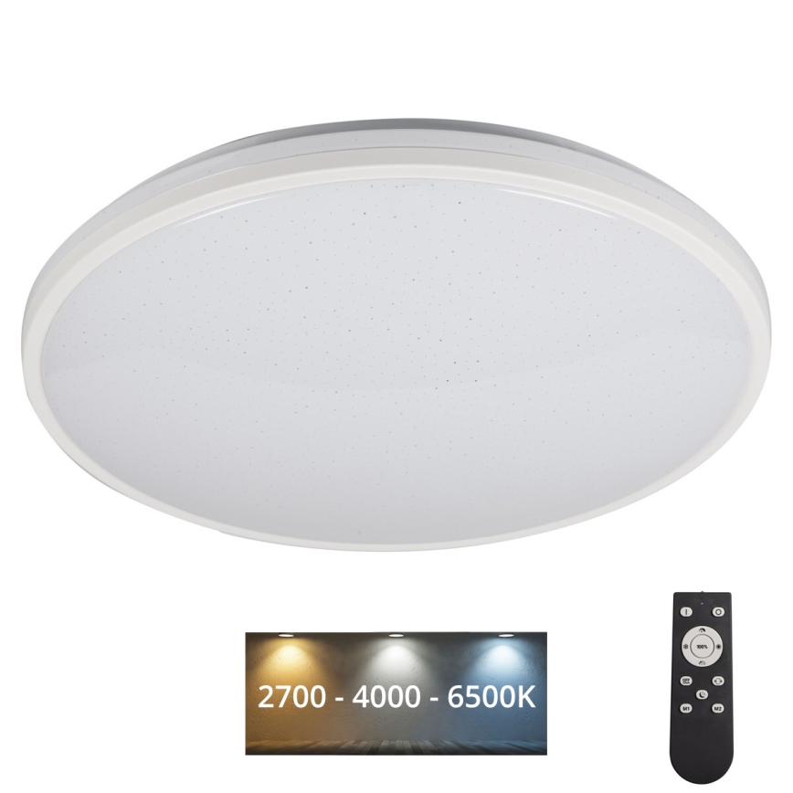 LED Plafon ściemnialny ARVOS LED/37W/230V biały + pilot zdalnego sterowania