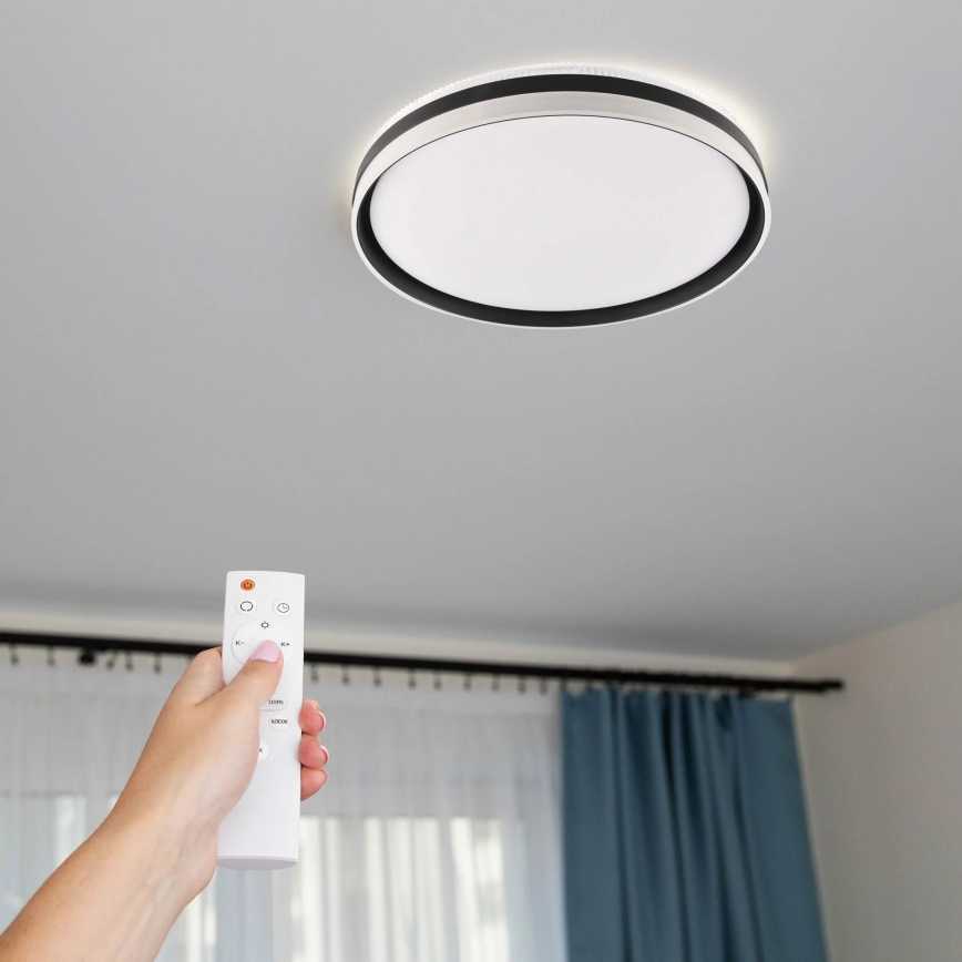 LED Ściemnialny plafon łazienkowy BARBARA LED/72W/230V śr. 48,5 cm 3000-6000K IP44 + Pilot zdalnego sterowania