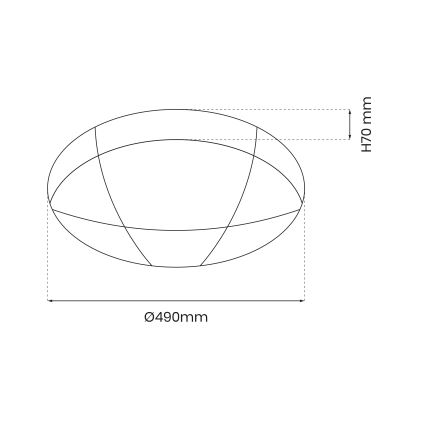 LED Plafon ściemnialny BOB LED/40W/230V 3000-6000K + pilot zdalnego sterowania