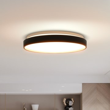 LED Plafon ściemnialny CALA LED/48W/230V 3000-6500K czarny/złoty + zdalne sterowanie