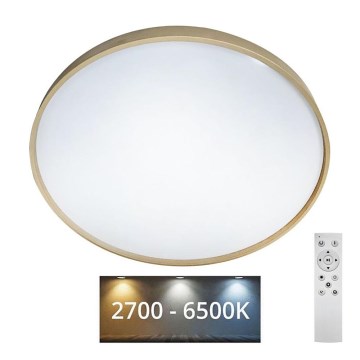 LED Plafon ściemnialny DRINA LED/36W/230V 2700-6500K śr. 50 cm + pilot zdalnego sterowania