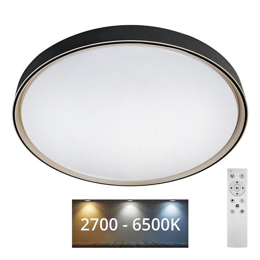LED Plafon ściemnialny EBRO LED/36W/230V 2700-6500K śr. 50 cm + pilot zdalnego sterowania