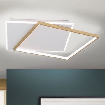 LED Plafon ściemnialny EMANUEL LED/50W/230V biały/złoty