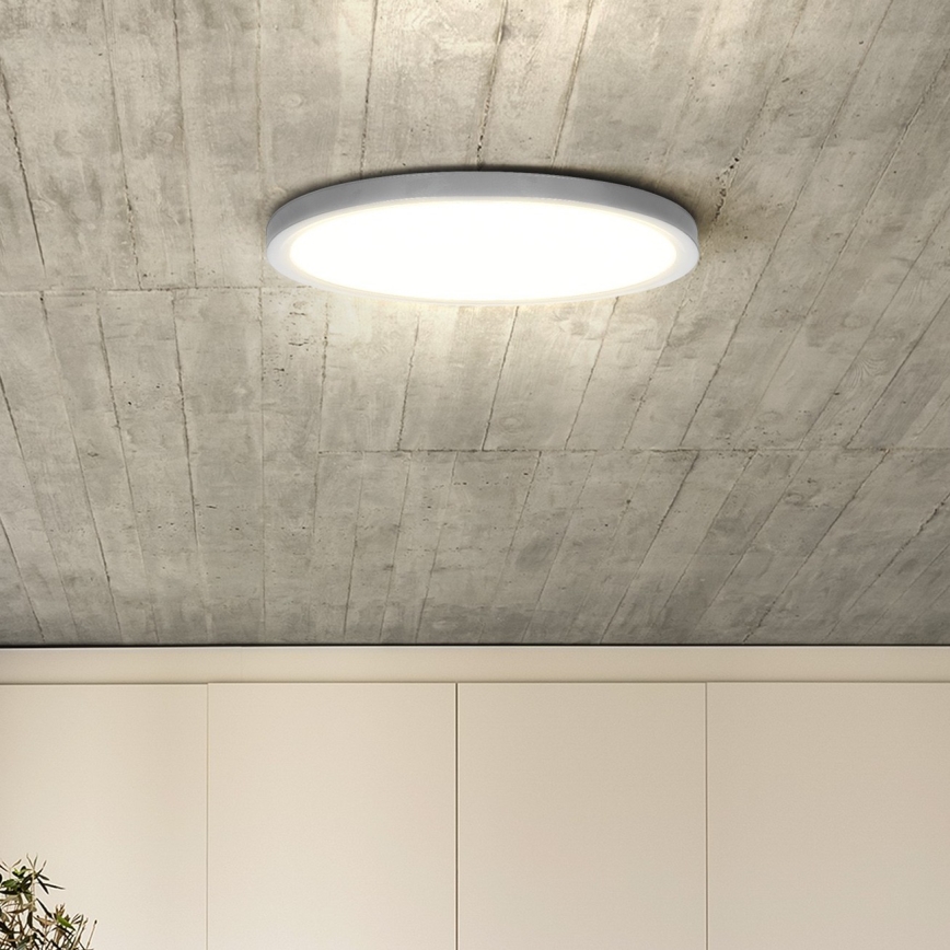 LED Plafon ściemnialny ESTELA LED/36W/230V śr. 30 cm biały + pilot zdalnego sterowania