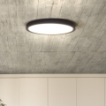 LED Plafon ściemnialny ESTELA LED/36W/230V śr. 30 cm czarny + pilot zdalnego sterowania