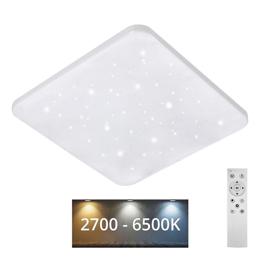 LED Plafon ściemnialny FLORA LED/60W/230V 2700-6500K 53x53 cm + pilot zdalnego sterowania