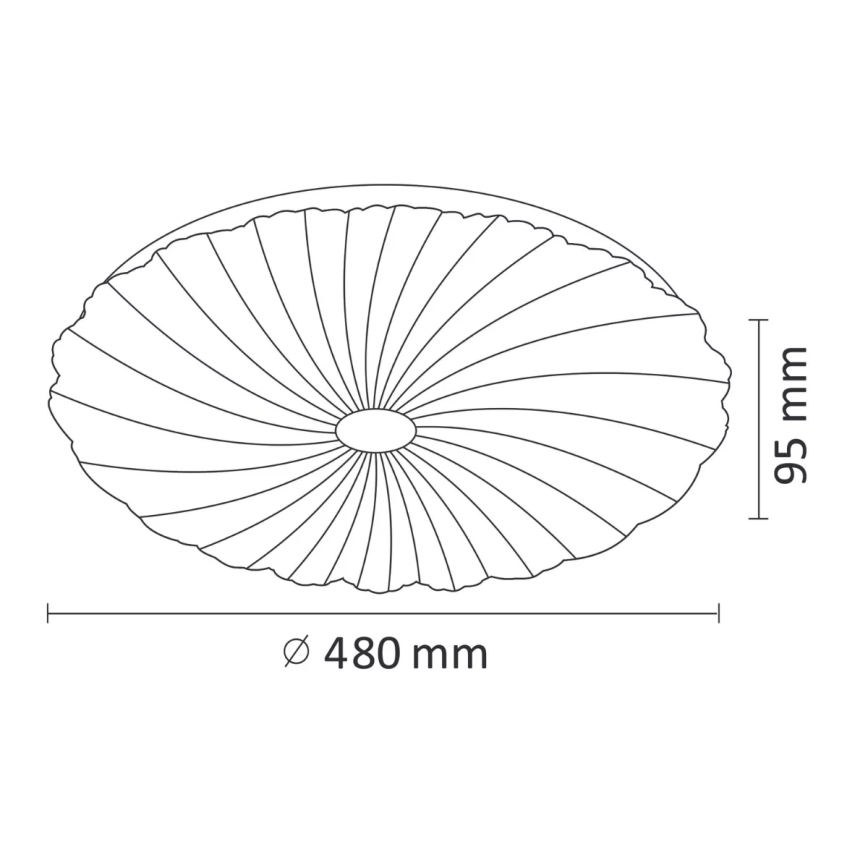 LED Plafon ściemnialny FLOWER LED/36W/230V + ZS