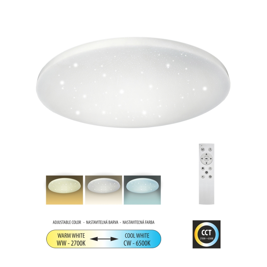 LED Plafon ściemnialny IPOLY LED/60W/230V 2700-6500K śr. 58 cm + pilot zdalnego sterowania
