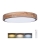 LED Plafon ściemnialny IRON OAK LED/48W/230V 3000-6500K dąb śr. 40 cm + pilot zdalnego sterowania