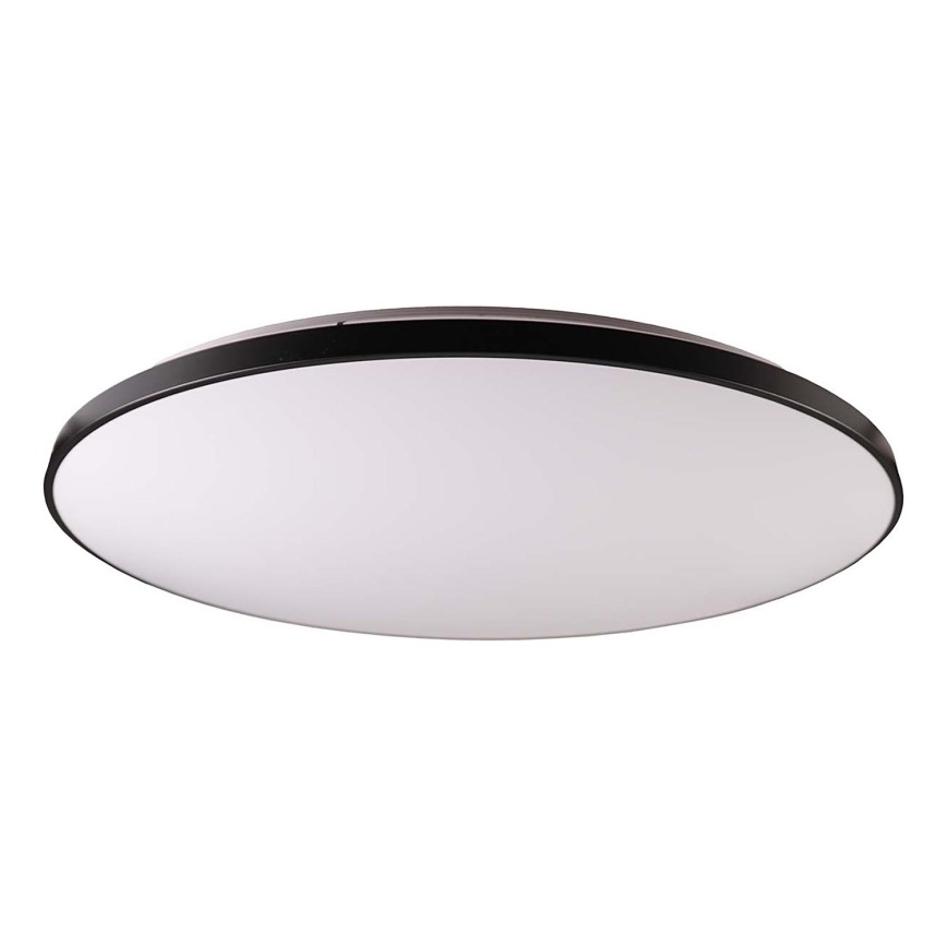 LED Plafon ściemnialny KERN LED/80W/230V 3000-6000K śr. 80 cm czarny + pilot zdalnego sterowania