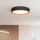 LED Plafon ściemnialny LARIOS LED/48W/230V 3000-6500K śr. 39 cm czarny + pilot zdalnego sterowania