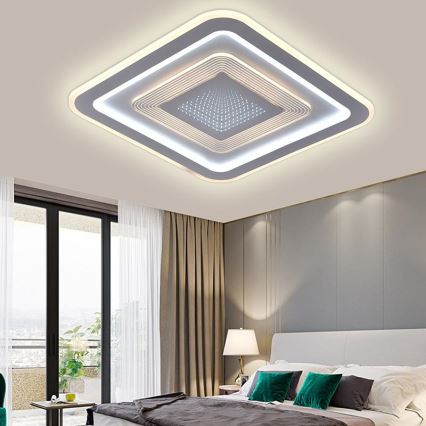 LED Plafon ściemnialny LED/105W/230V 3000-6500K + pilot zdalnego sterowania