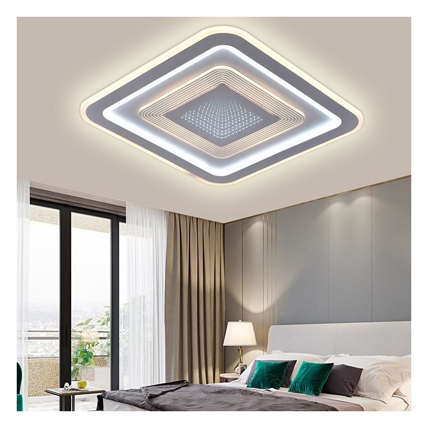 LED Plafon ściemnialny LED/105W/230V 3000-6500K + pilot zdalnego sterowania