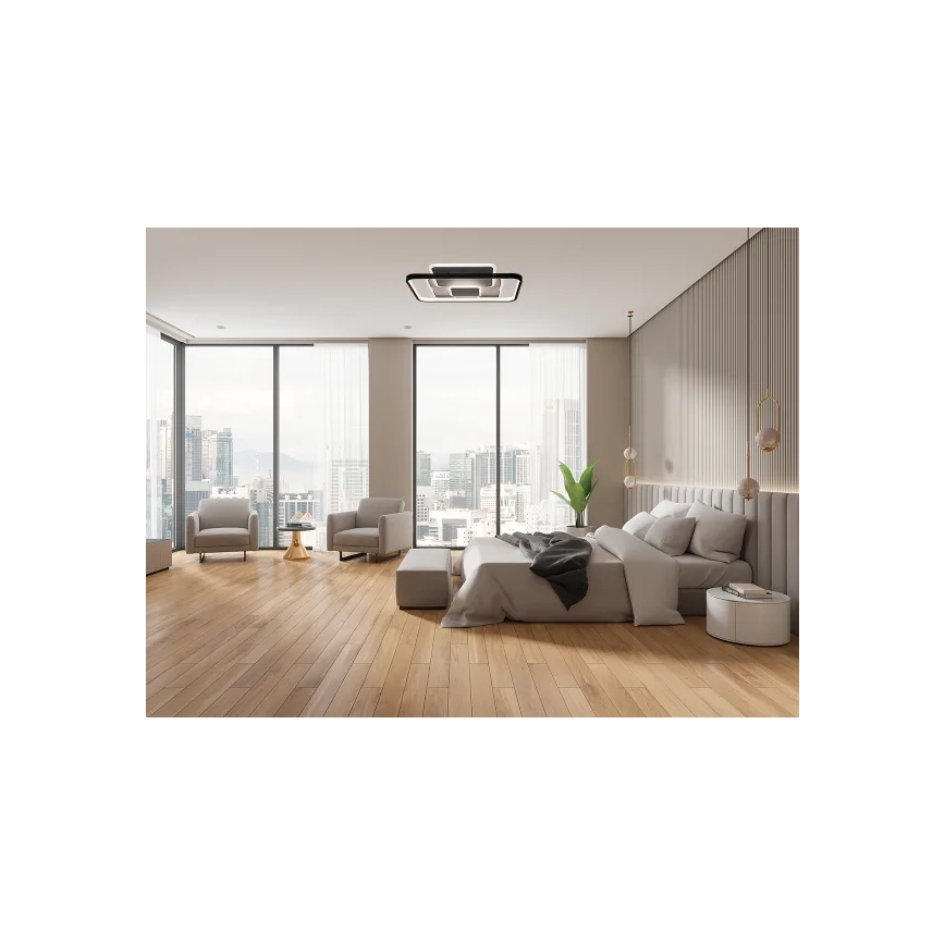 LED Plafon ściemnialny LED/110W/230V 3000-6500K biały + pilot zdalnego sterowania