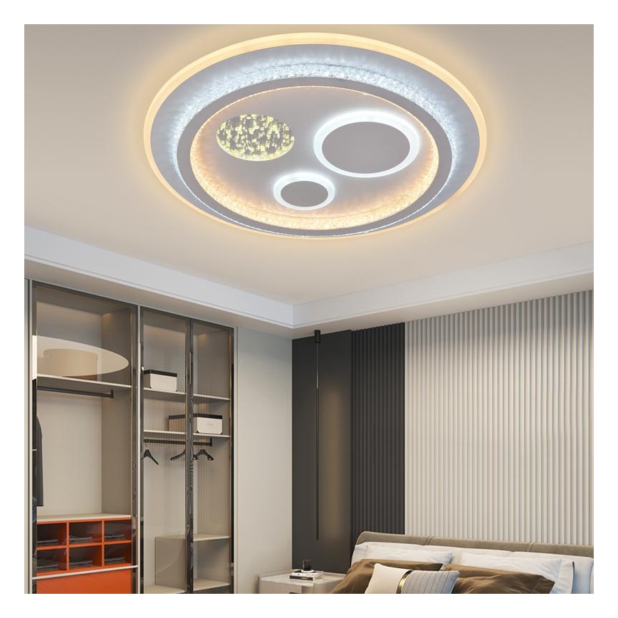 LED Plafon ściemnialny LED/110W/230V 3000-6500K + pilot zdalnego sterowania