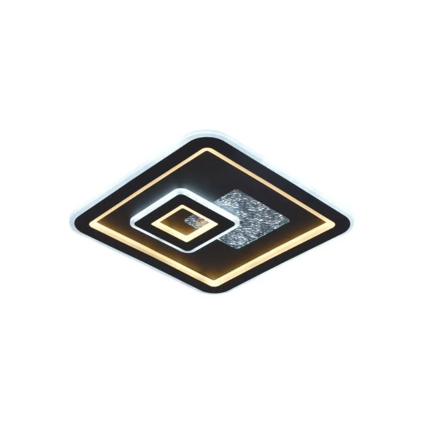 LED Plafon ściemnialny LED/110W/230V 3000-6500K czarny + zdalne sterowanie