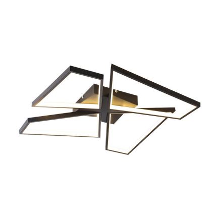 LED Plafon ściemnialny LED/115W/230V 3000-6500K czarny + pilot zdalnego sterowania