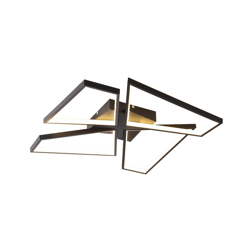 LED Plafon ściemnialny LED/115W/230V 3000-6500K czarny + pilot zdalnego sterowania