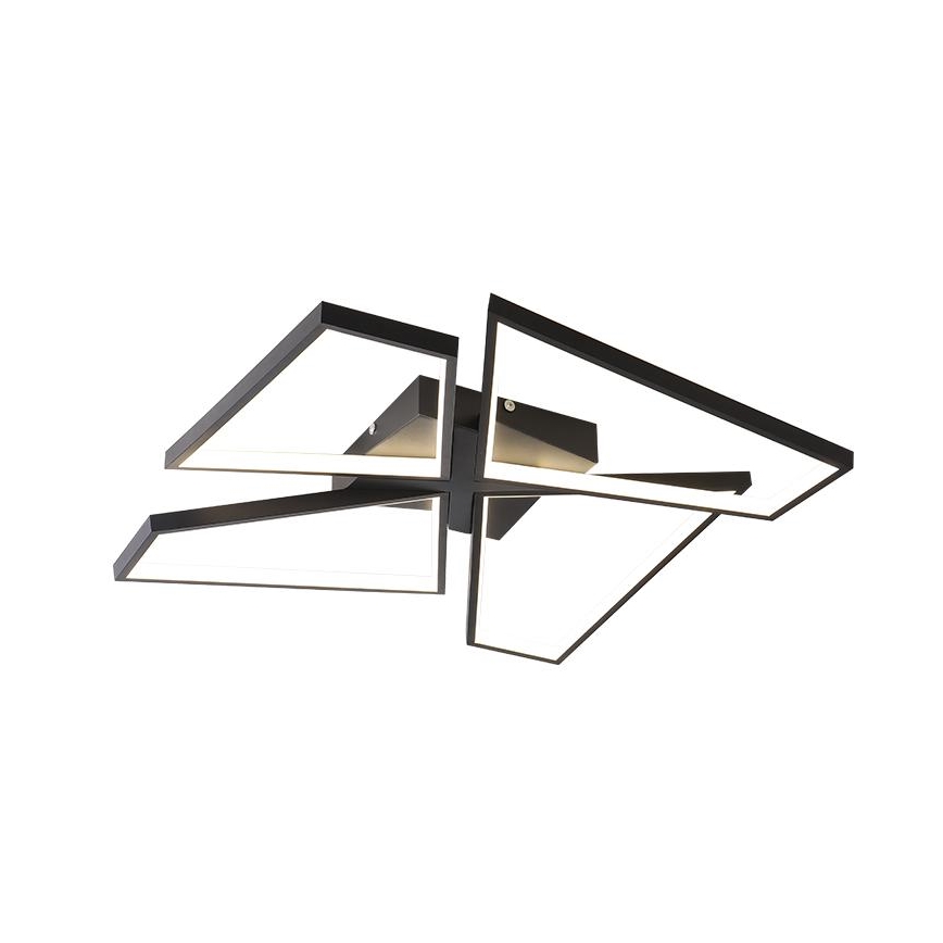 LED Plafon ściemnialny LED/115W/230V 3000-6500K czarny + pilot zdalnego sterowania