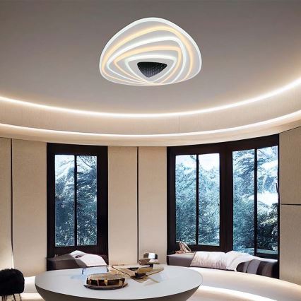 LED Plafon ściemnialny LED/120W/230V 3000-6500K + ilot zdalnego sterowania