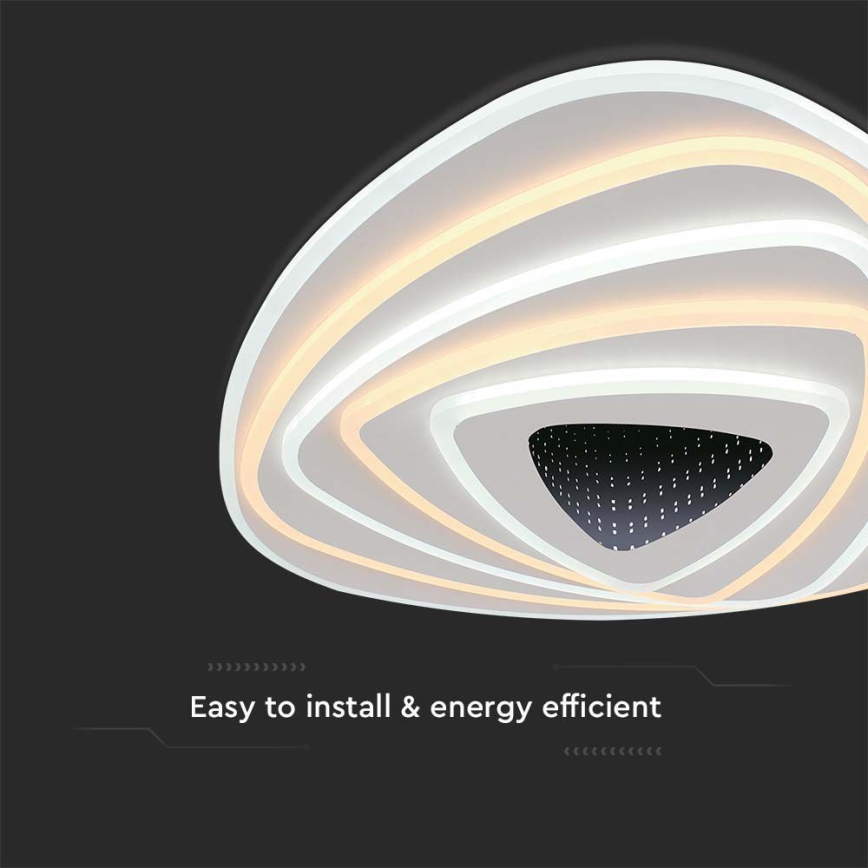 LED Plafon ściemnialny LED/120W/230V 3000-6500K + ilot zdalnego sterowania