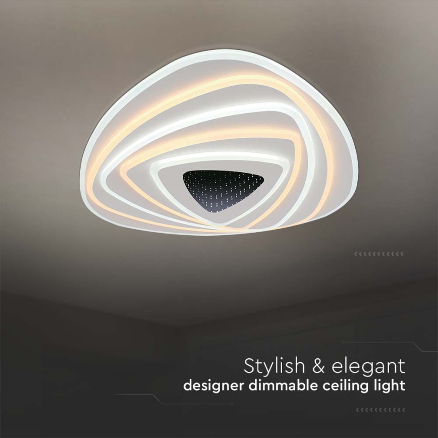 LED Plafon ściemnialny LED/120W/230V 3000-6500K + ilot zdalnego sterowania