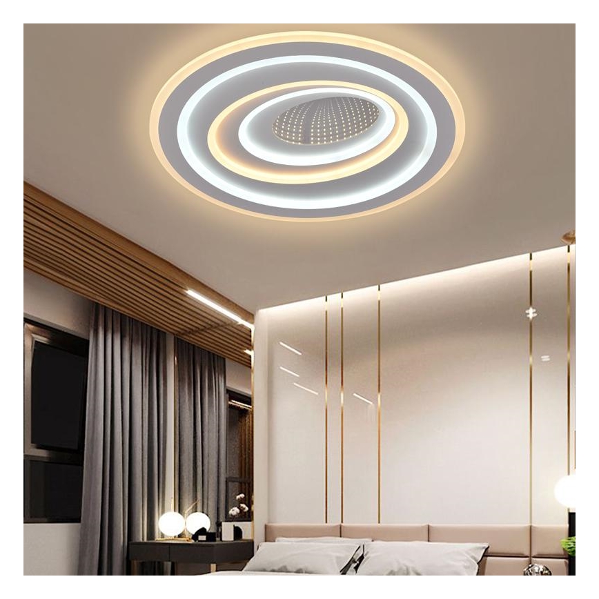 LED Plafon ściemnialny LED/120W/230V 3000-6500K + pilot zdalnego sterowania