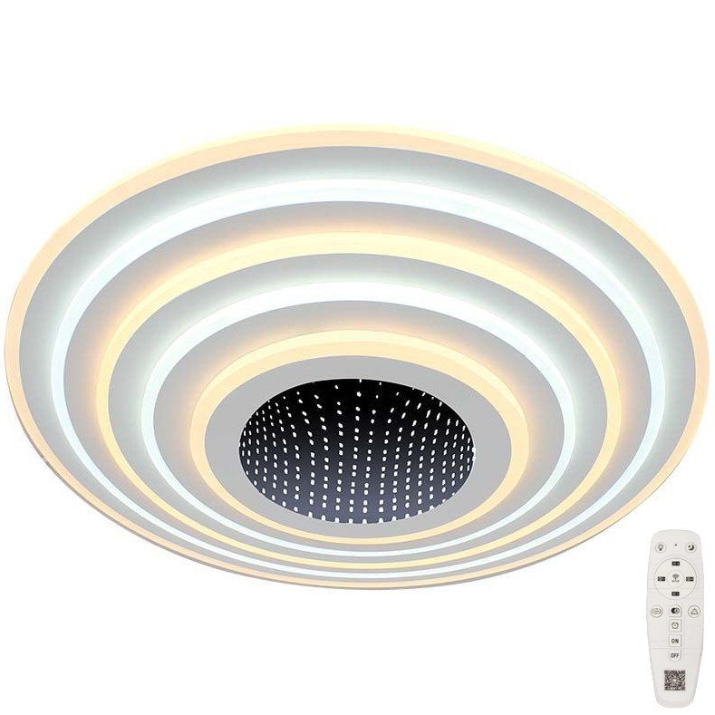 LED Plafon ściemnialny LED/125W/230V 3000-6500K + pilot zdalnego sterowania