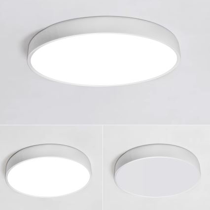 LED Plafon ściemnialny LED/30W/230V 3000-6500K śr. 30 cm biały + pilot zdalnego sterowania