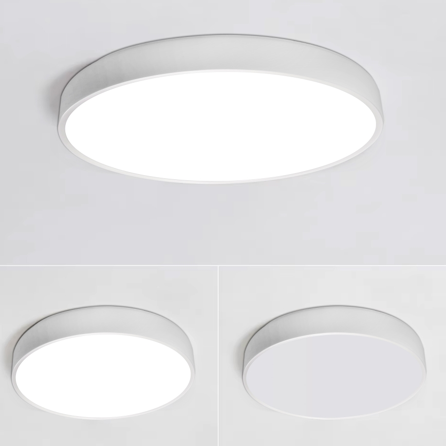 LED Plafon ściemnialny LED/30W/230V 3000-6500K śr. 30 cm biały + pilot zdalnego sterowania