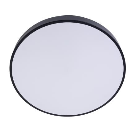 LED Plafon ściemnialny LED/30W/230V 3000-6500K śr. 30 cm czarny + pilot zdalnego sterowania