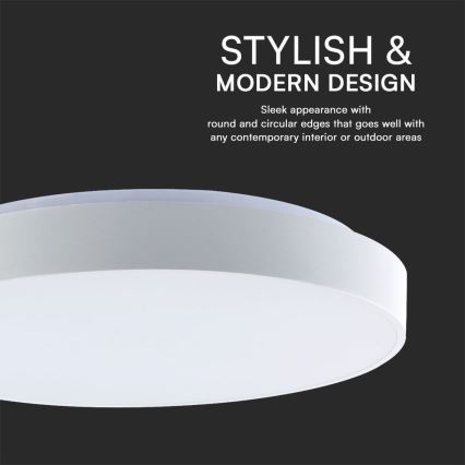 LED Plafon ściemnialny LED/40W/230V 3000-6500K 39,5 cm biały + pilot zdalnego sterowania