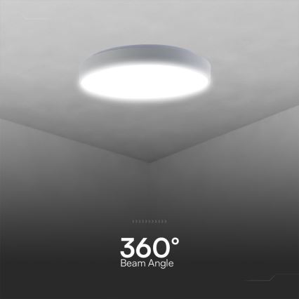 LED Plafon ściemnialny LED/40W/230V 3000-6500K 39,5 cm biały + pilot zdalnego sterowania
