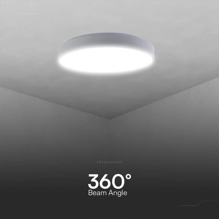 LED Plafon ściemnialny LED/40W/230V 3000-6500K 39,5 cm biały + pilot zdalnego sterowania
