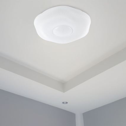 LED Plafon ściemnialny LED/40W/230V 3000-6500K 40 cm biały + pilot zdalnego sterowania