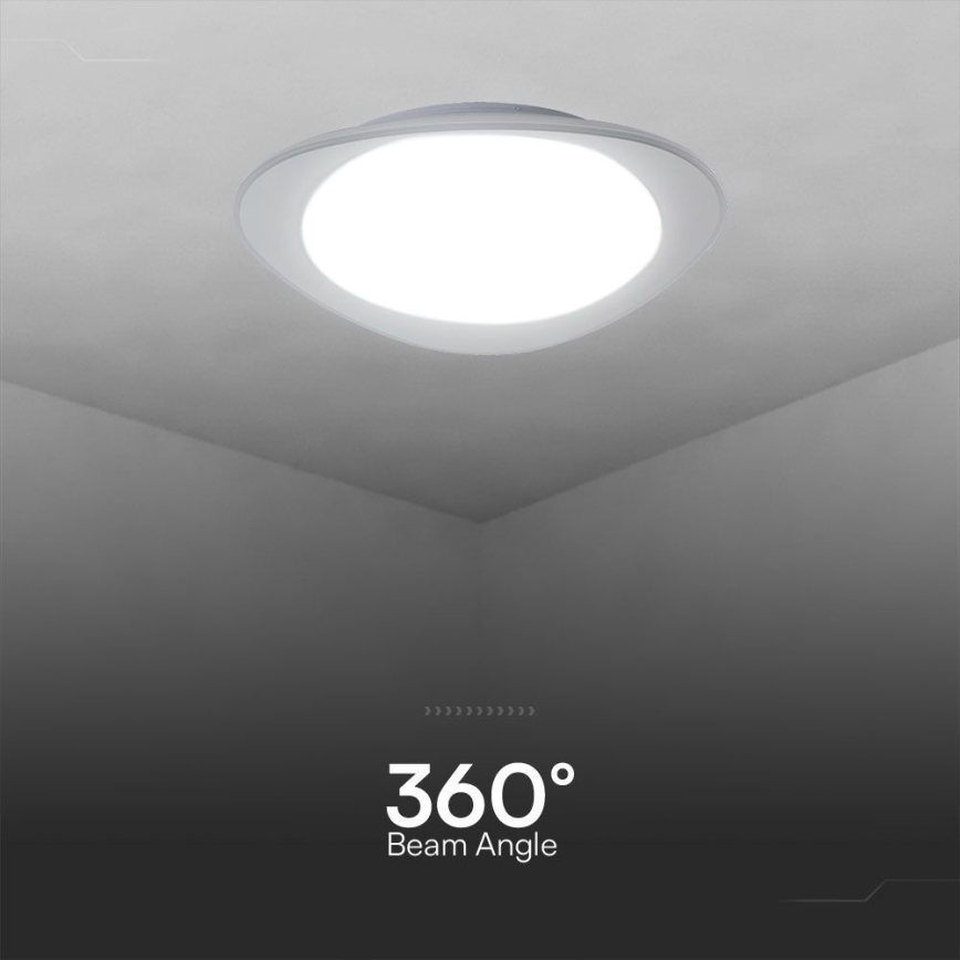 LED Plafon ściemnialny LED/40W/230V 3000-6500K 45 cm biały + pilot zdalnego sterowania