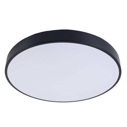 LED Plafon ściemnialny LED/40W/230V 3000-6500K śr. 40 cm czarny + pilot zdalnego sterowania