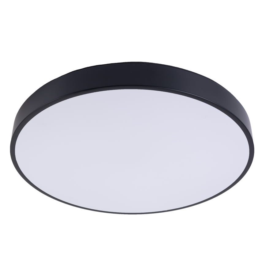 LED Plafon ściemnialny LED/40W/230V 3000-6500K śr. 40 cm czarny + pilot zdalnego sterowania