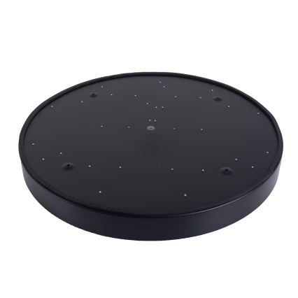 LED Plafon ściemnialny LED/40W/230V 3000-6500K śr. 40 cm czarny + pilot zdalnego sterowania