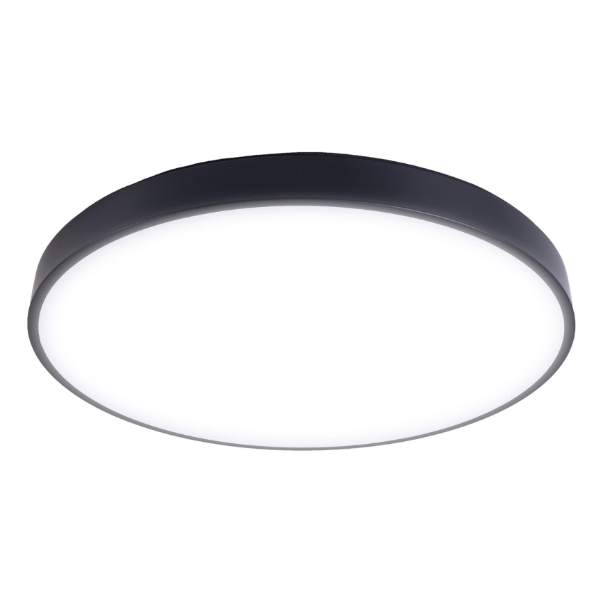 LED Plafon ściemnialny LED/40W/230V 3000-6500K śr. 40 cm czarny + pilot zdalnego sterowania