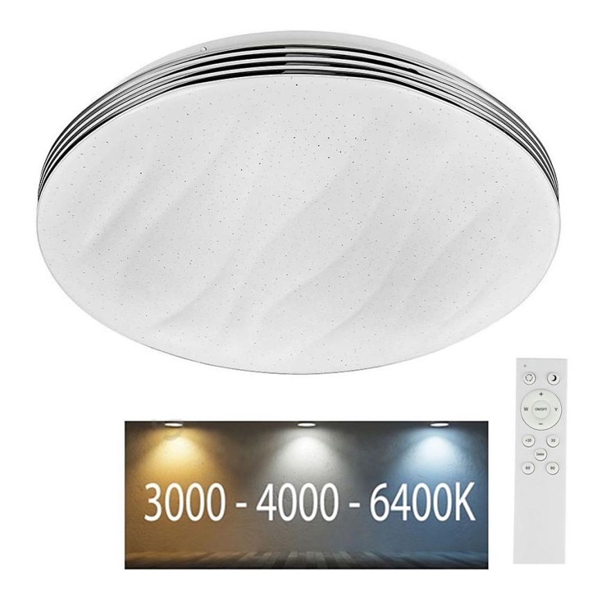 LED Plafon ściemnialny LED/40W/230V 3000K/4000K/6500K + pilot