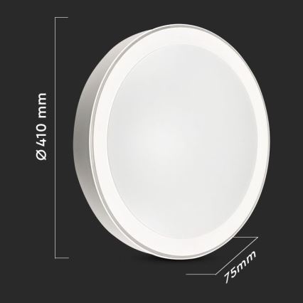 LED Plafon ściemnialny LED/40W/230V 3000K/4000K/6500K śr. 41 cm + zdalne sterowanie