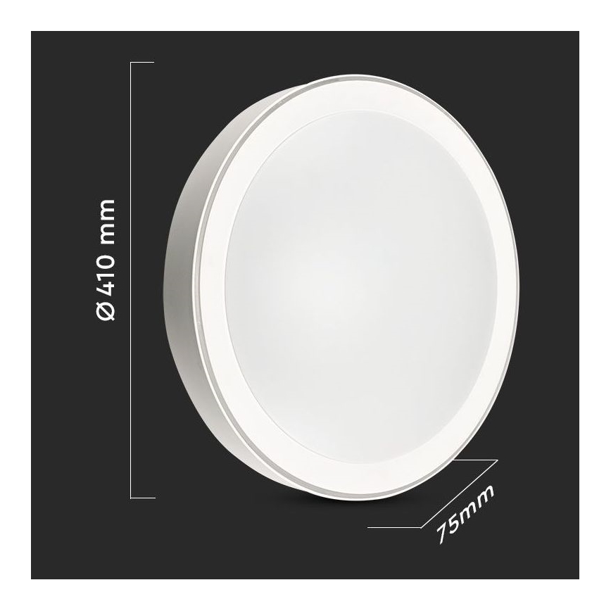 LED Plafon ściemnialny LED/40W/230V 3000K/4000K/6500K śr. 41 cm + zdalne sterowanie
